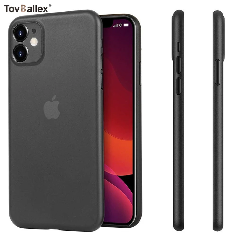 1000Pcs Phone Case For iPhone 12 11 Pro Max XS XR X 8 7 6 6S Plus 5 5S SE 2020 Minimal Design Matte Finish Coating Thin PP Cover |