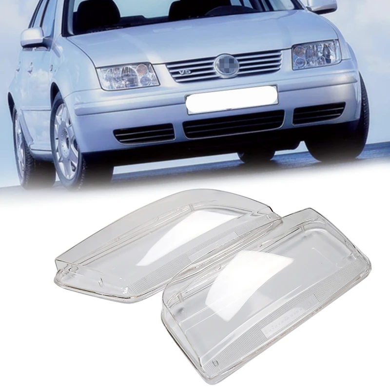 

2PCS Left & Right Headlight Lens For VW Bora 1999-2005 Car Lights Headlight Head Lamp Cover REPLACEMENT GLASS HEADLIGHT LENS Hot
