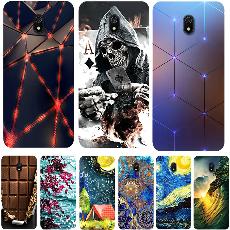 

RedMi 8A Case Luxury Painted Pattern High Quality Ultra thin Soft Silicone Back Cover For RedMi 8A Phone Protection Case 6.22â€œ