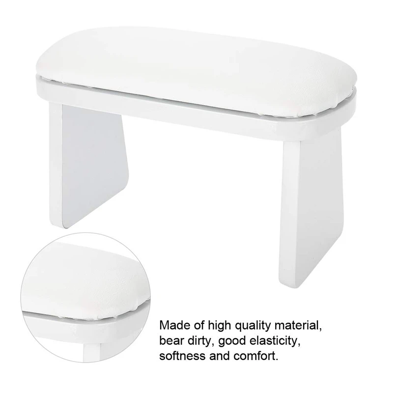 Manicure Hand Pillow Nail Arm Rest Cushion Manicure Table Mat Arm Wrist Hand Rest Salon Cushion White