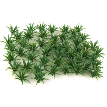 50pcs Model Tree Bushes, Forest Greenery Plants 1:100 Scale Building Park Garden Miniature Landscape Wargame Scenery Supplies