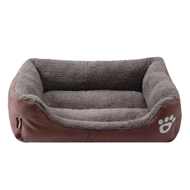 colour 5 S-3XL Candy Farbe Pfote Haustier диван Hundebetten Wasserdichte Untere Weiche Флисовая теплая кровать для кошки Haus - Цвет: colour 5