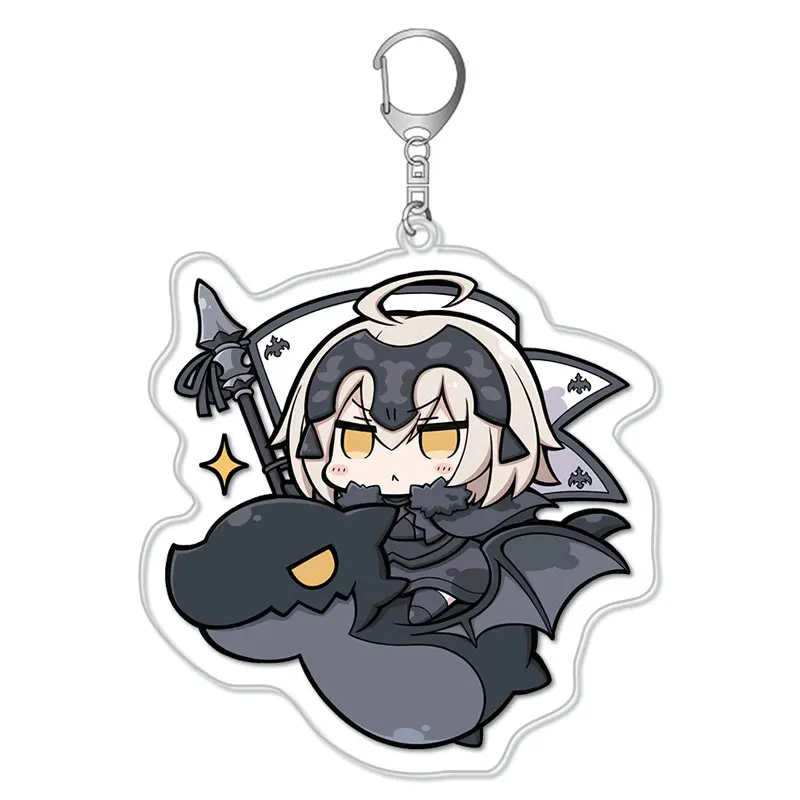 Аниме Fate/Большой заказ FGO косплей реквизит Kawaii Saber линейка Мститель Жанна д 'Арк альтер кулон акриловый брелок игрушки подарки