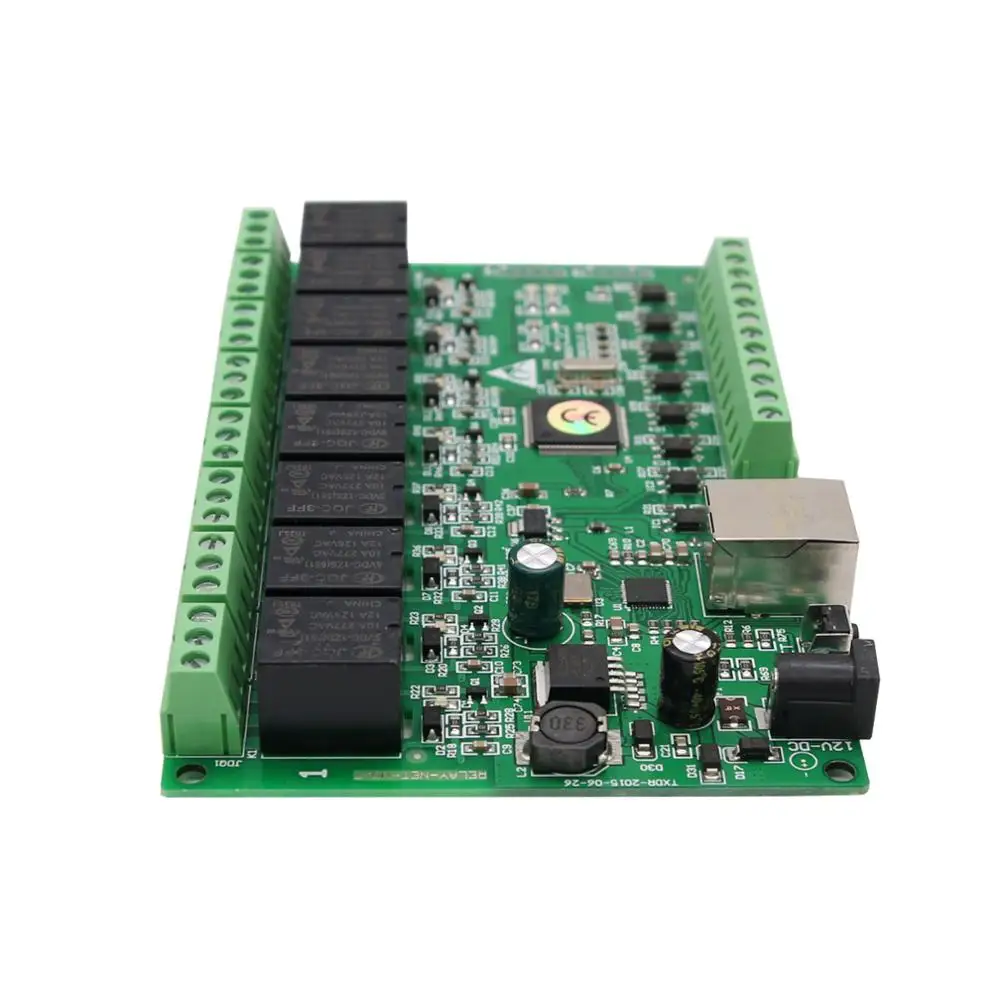 Завеса 8 каналов РЕЛЕ сети IP веб-реле двойного Управление Ethernet RJ45 интерфейс
