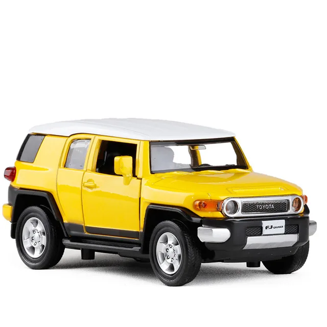 1:32 моделирование Toyota FJ Cruiser SUV модель игрушечного автомобиля из сплава оттягивание детские игрушки Лицензионная коллекция подарок внедорожник дети - Цвет: 88304Y no box