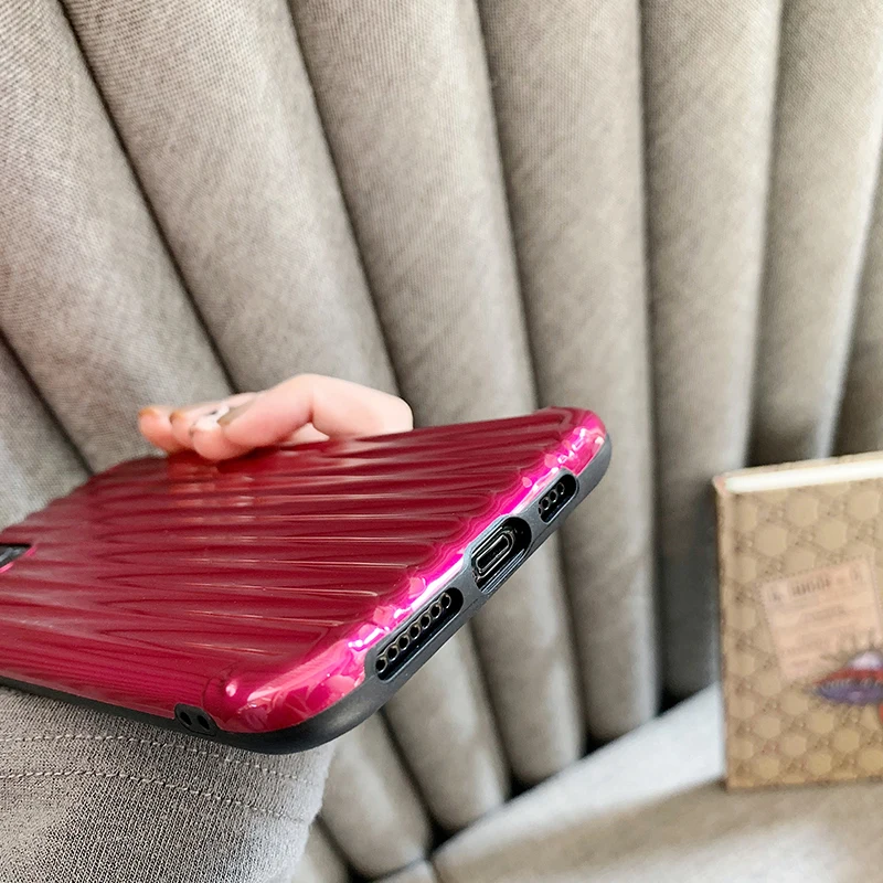 Luxury Luggage Desing IMD Phone Cases for Iphone 11 Xr 6 6s 7 8 Plus Xs Max X 11 Pro Max Case Plain Abstract Protective Cover