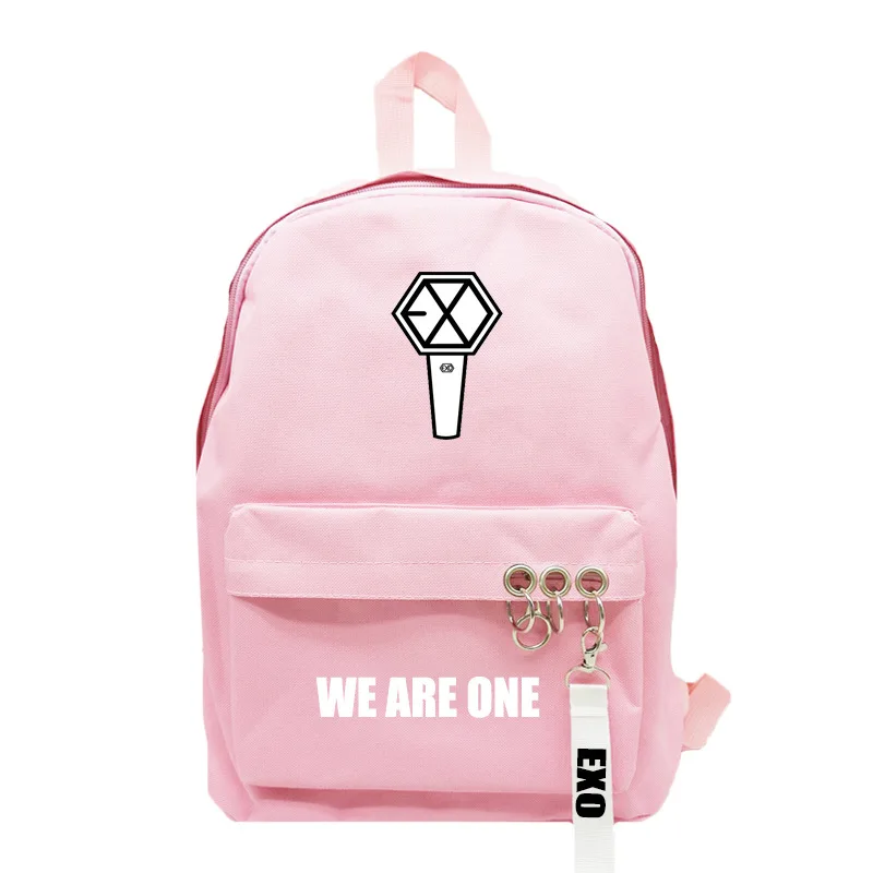 EXO 1-pink Kpop EXO GOT7 TWICE TXT X1 рюкзак для путешествий K-pop X ONE TOGETHER школьные сумки коллекции поклонников Прямая - Цвет: EXO 1-pink