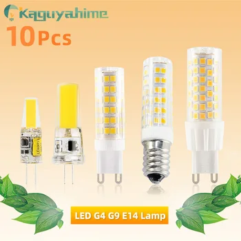 

Kaguyahime 10PCS/LOT LED G9 G4 Bulb E14 Dimmable Lamp AC/DC 12V 220V 3w 5w 7w 9w High Bright G4 bulb G9 LED Spotlight Chandelier