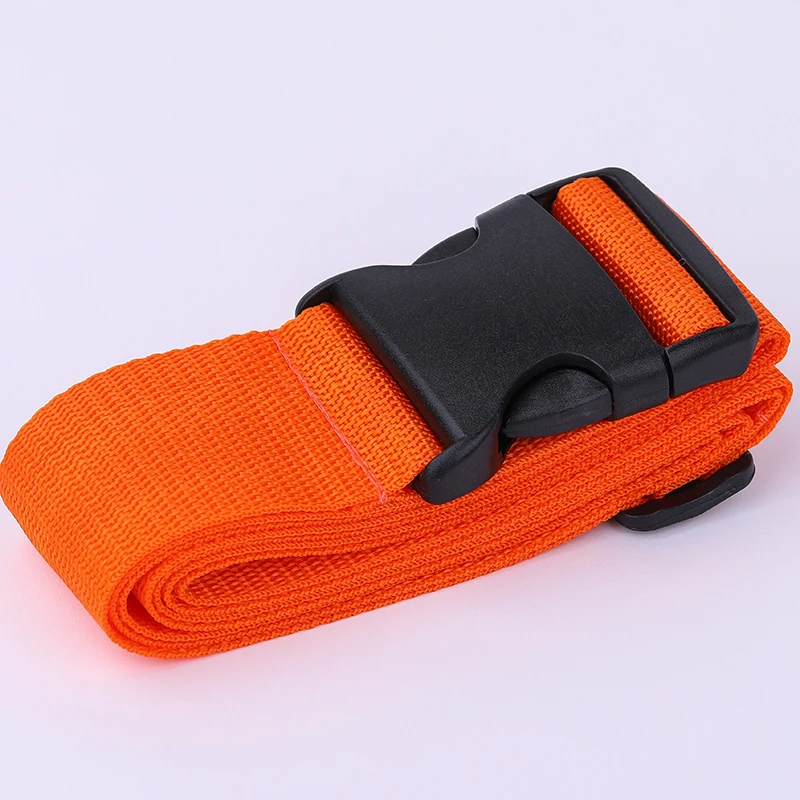 Дорожные багажные ремни радужные ремни для чемоданов Регулируемая пряжка багажный рюкзак упаковочный Ремень багажный ремень - Цвет: Orange
