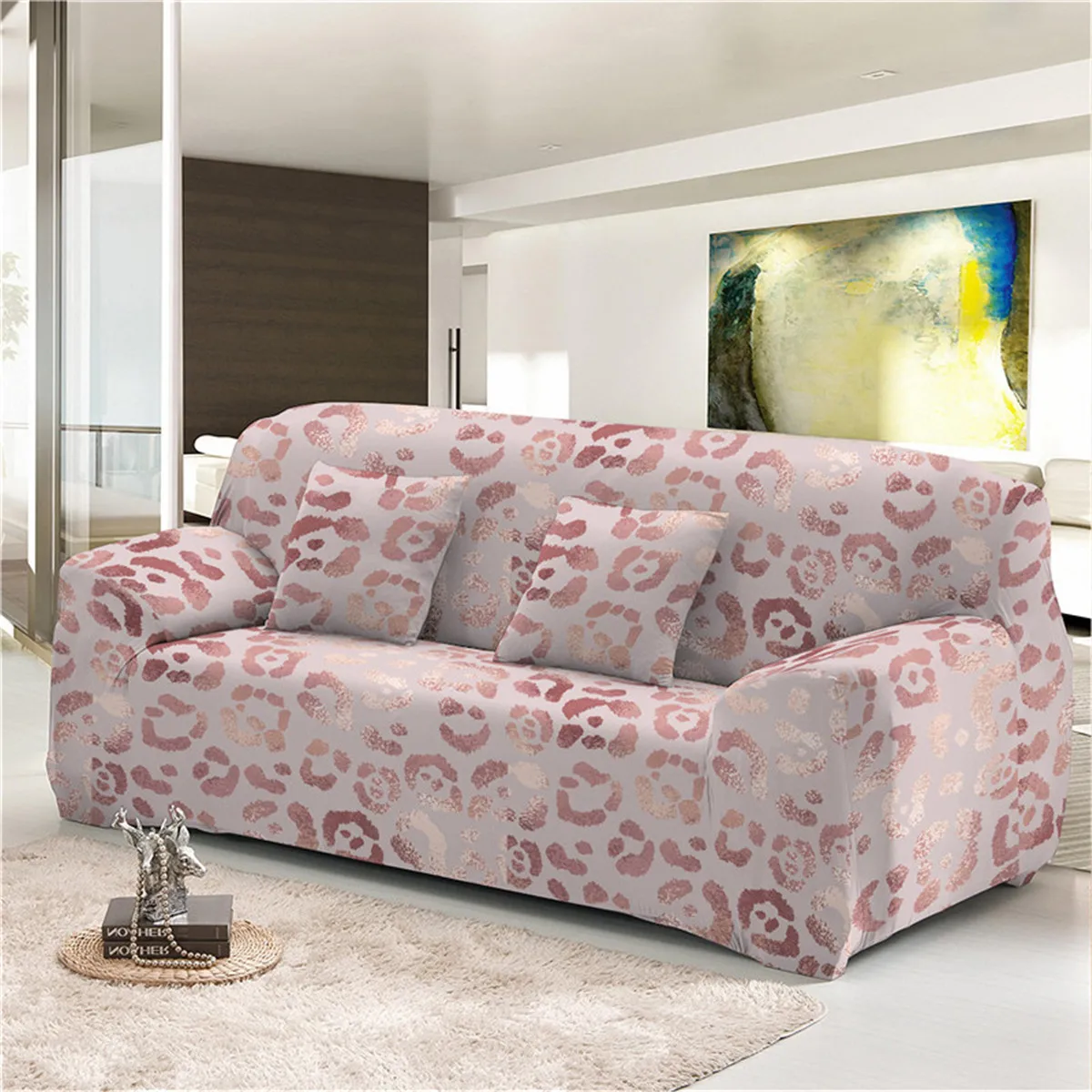 Boniu розовое золото чехол стрейч эластичный диван Чехол геометрический все включено l-образный секционный диван Чехлы для гостиной