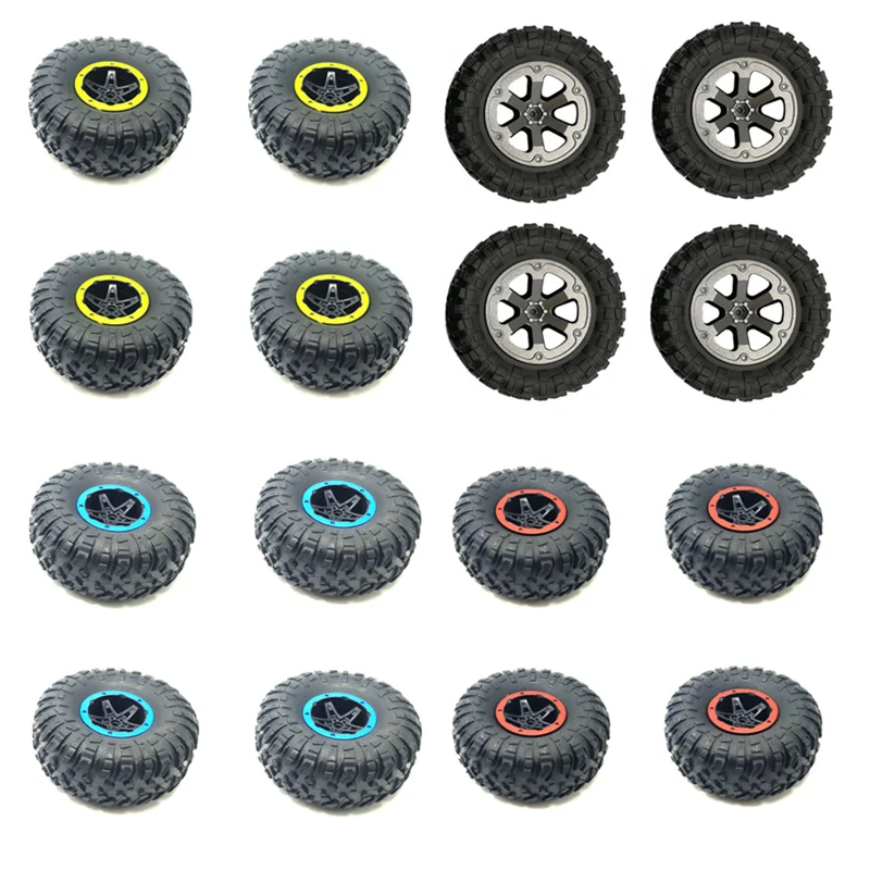 4pcs Upgrade Rubber Tire Wheels Tyre Parts For WPL C34 4WD FJ40 RC Car Truck Toy