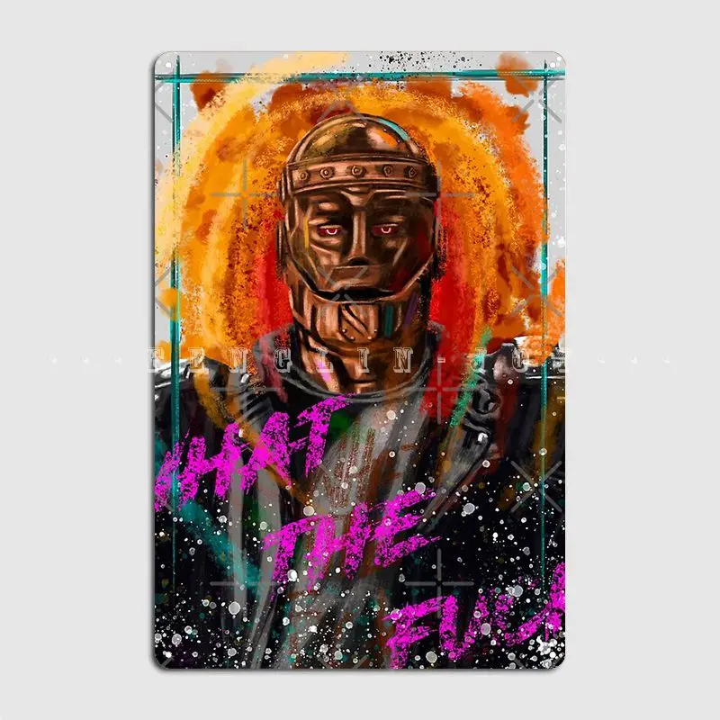 

Постер Robotman, металлическая табличка, настенная печать для паба, паба, гаража, Настенный декор, жестяной знак, постер