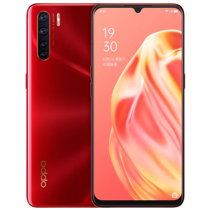 DHL, быстрая, сотовый телефон Oppo A91, Helio P370, Android 9,0, 6,4 дюймов, AMOLED, 8 Гб ram, 128 ГБ rom, МП, 5 камер, экран, отпечаток пальца