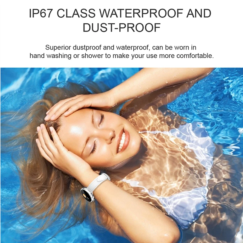 LIGE Neue 1,0 zoll Mode Frauen Smart Uhr Männer Wasserdicht Heart Rate Monitor Kalorien Smartwatch Frauen Für Android IOS iPhone