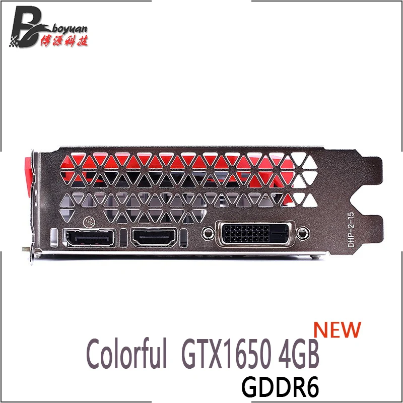 Colorful GeForce BATTLE AX GTX 1650 4GDDR6 GTX 1650 12nm 4G GDDR6 128bit  Support AMD Intel Desktop CPU MotherboardNEW video card in computer