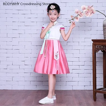 

New Short-sleeved Girls' Hanbok Children's Korean Clothes National Costume Traditional Korean Costume Performance