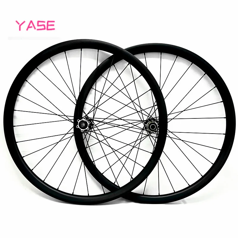 YASE 27,5 er mtb дисковые Углеродные колеса 38,5x28 мм ассиметричные бескамерные велосипедные mtb колеса FASTace DA206 100x15 142x12 Углеродные колеса