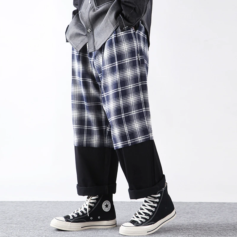cropped checkered pants