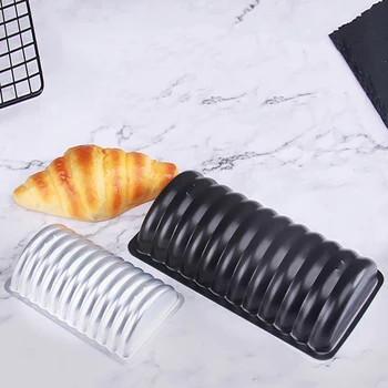 

1Pcs Horseback Style Wheel Shape Aluminum Almond Cake Pan Non-stick For Baking Mold Scandinavian Rehrucken Cake Bread Loaf Pan