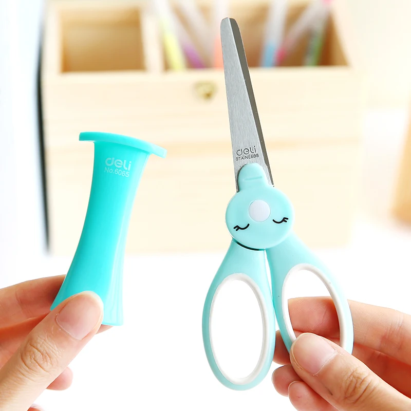 Cute Korean Mini Kids Paper Small Cutting Craft Children Kawaii Portable Scissors Stationery