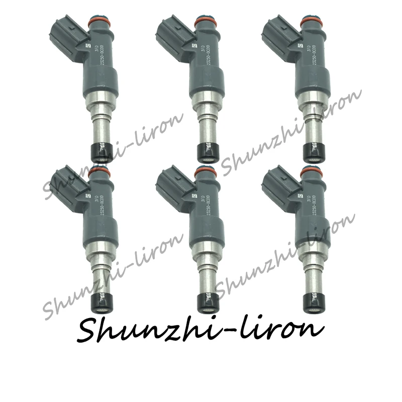 6 шт. Топливные форсунки для Марка Toyota Tacoma Innova Mpv Субару Outback 2,0 2,5 2.7L 09-13 OEM 23250-0C010 23209-0C010