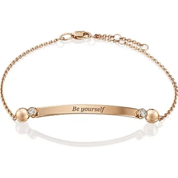 

Yuz platinum bracelet with cubic zirconia Red Gold