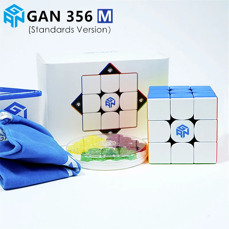 GAN 356 м Магнитный 3x3x3 Magic Cube не прилипающий GAN356M магниты GS скоростные Кубики-пазлы