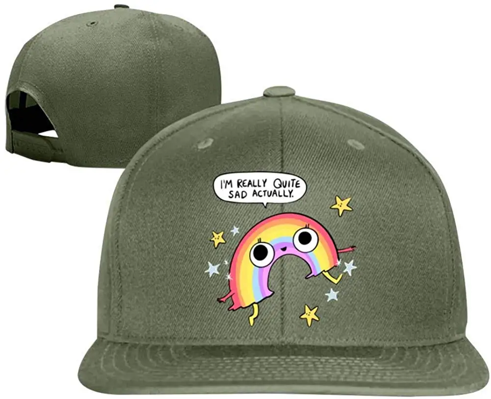 Sad Радуга унисекс бейсбольная кепка Мода Регулируемая упражнения шаблон дизайн шляпа
