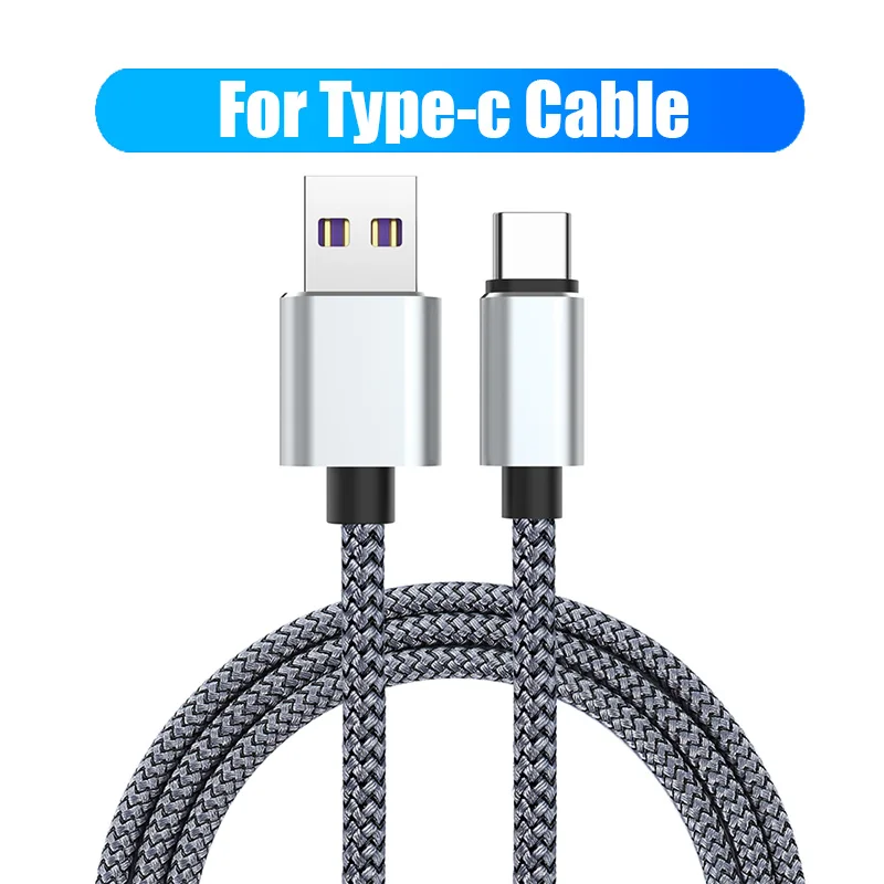 5А супер зарядка USB C кабель type C кабель для huawei p20 lite Xiaomi Быстрая зарядка быстрое зарядное устройство кабель для samsung S9 8 Note 9 - Цвет: Silver For Type-c