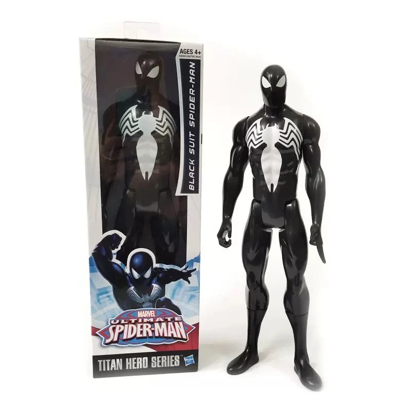 Marvel Ultimate Spider-man Black Suit Venom Spider Man Animation Image  Model Toy Collectible Furnishing Artical Children Gift - Action Figures -  AliExpress