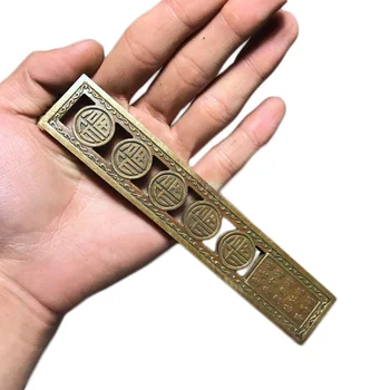 

LAOJUNLU Archaize Pure Copper Paperweight Wufu Linmen Refined Bronze Ware Classic Calligraphy