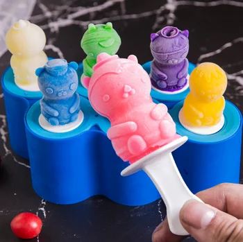

Silicone Ice Cream Tubs Eco-Friendly Popsicle Mold Household Child For Kitchen Accessories Supplies Children Kitchen Toys