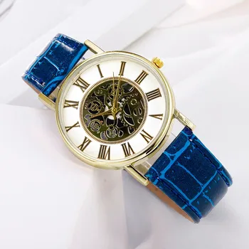 Reloj ejecutivo de lujo para hombre, cronógrafo con agujeros, a la moda, 2021
