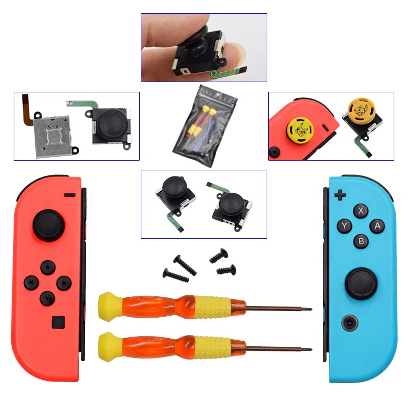 3D аналоговый геймпад для Nintendo Switch NS Joy Con Joystic Sensor Module инструмент ремонта JoyCon