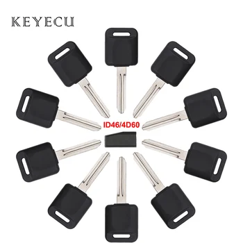 

Keyecu 10 Pieces Transponder Car Key Fob with ID46 or 4D60 Chip for Nissan Altima Armada Cube Juke Maxima Titan Frontier
