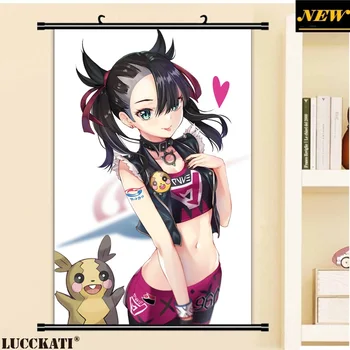 

40X60CM Pokemon sword and shield sexy loli cameltoe animal ears Marie Rurina cartoon anime wall scroll poster canvas painting