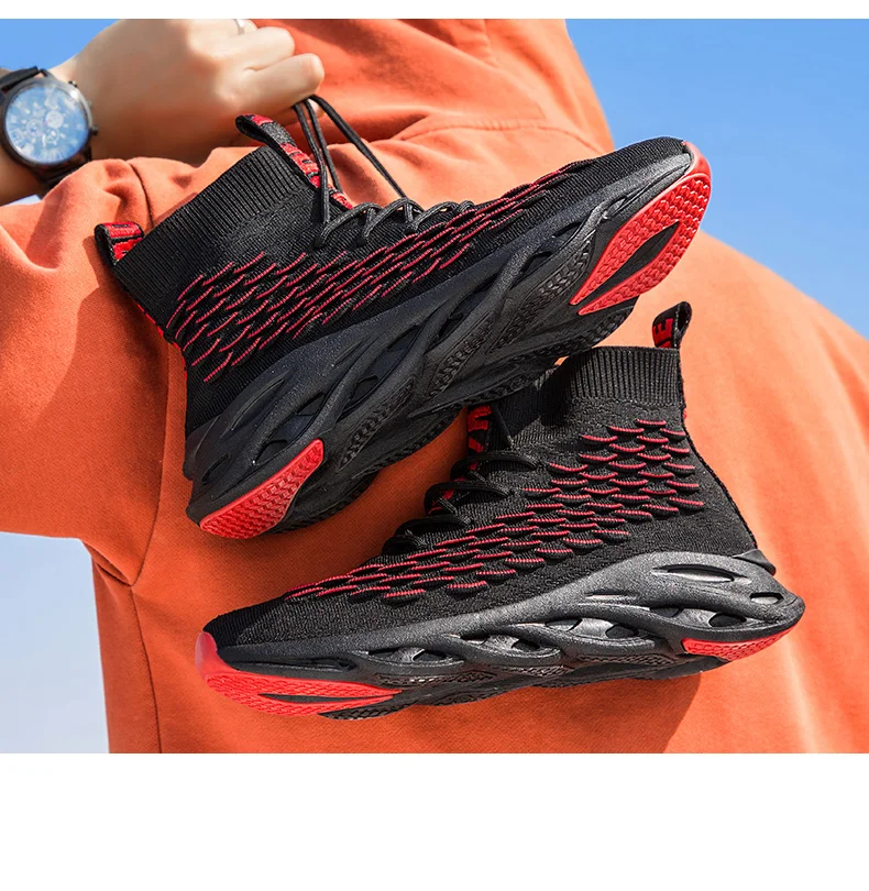 Damyuan Flyknit/Мужская обувь; повседневная обувь из ТПУ; Zapatos De Hombre; стандартный код; Мужская обувь; высокие носки; рыбий верх; 2; скидка 10