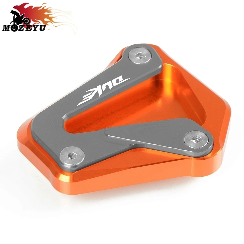 Мотоцикл CNC алюминиевый, для мотоцикла Kickstand боковой стенд удлинитель площадка для увеличения для KTM DUKE790 DUKE790 - Цвет: OR-GY