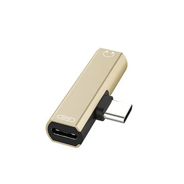 Usb type C до 3,5 мм разъем для наушников адаптер для Xiaomi mi 8 Lite mi 8 Aux аудио кабель для наушников зарядное устройство USB-C конвертер IY310 - Цвет: Золотой
