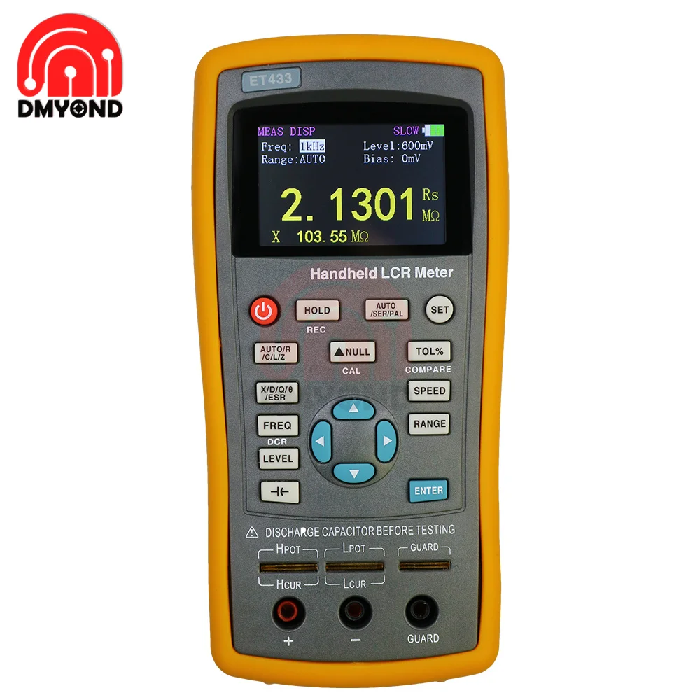 Handheld LCR Digital Bridge Meter High Precision Capacitance Inductance