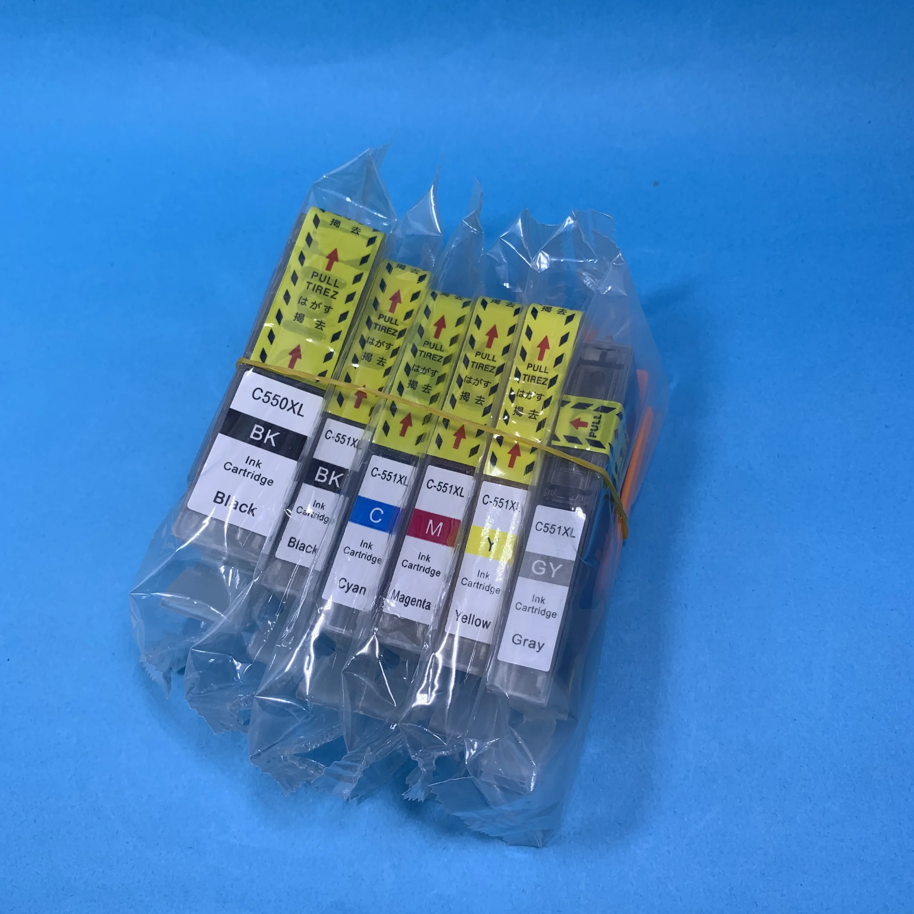 

YOTAT 6pcs Compatible 550 551 ink Cartridge PGI-550XL PGI-550 CLI-551 for Canon PIXMA MG6350 MG7150 iP8750 MG7550