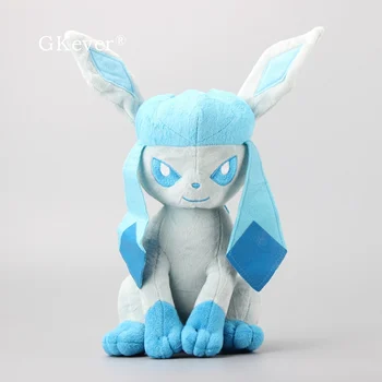 

30cm Eevee Pikachu Series Glaceon plush toys doll Soft stuffed animals toys peluche baby kids Christmas Birthday Gift