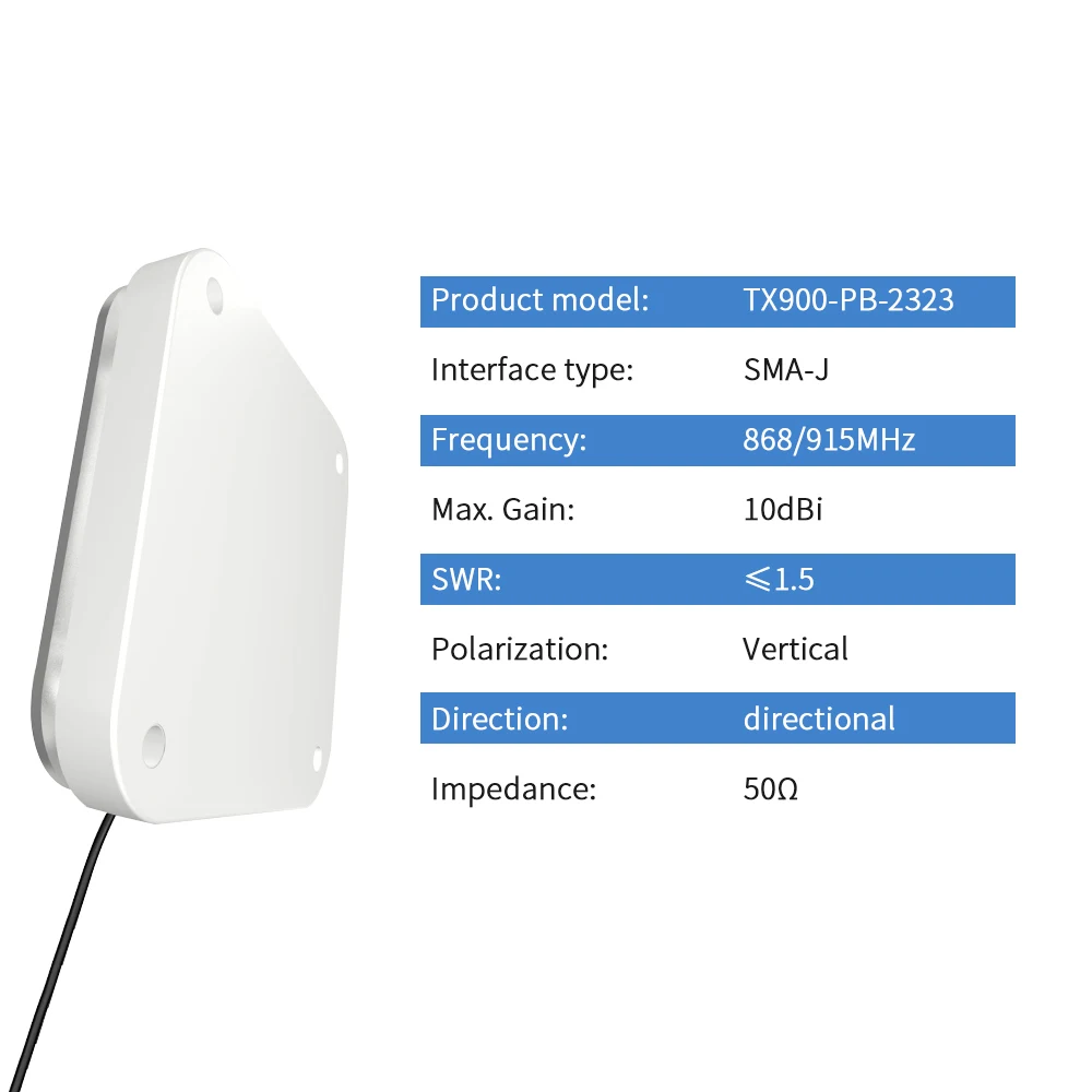 UHF RFID 915M Antenna Lora 915MHz Antennas Outdoor Panel Directional Antena for Lang Range DTU Module 2