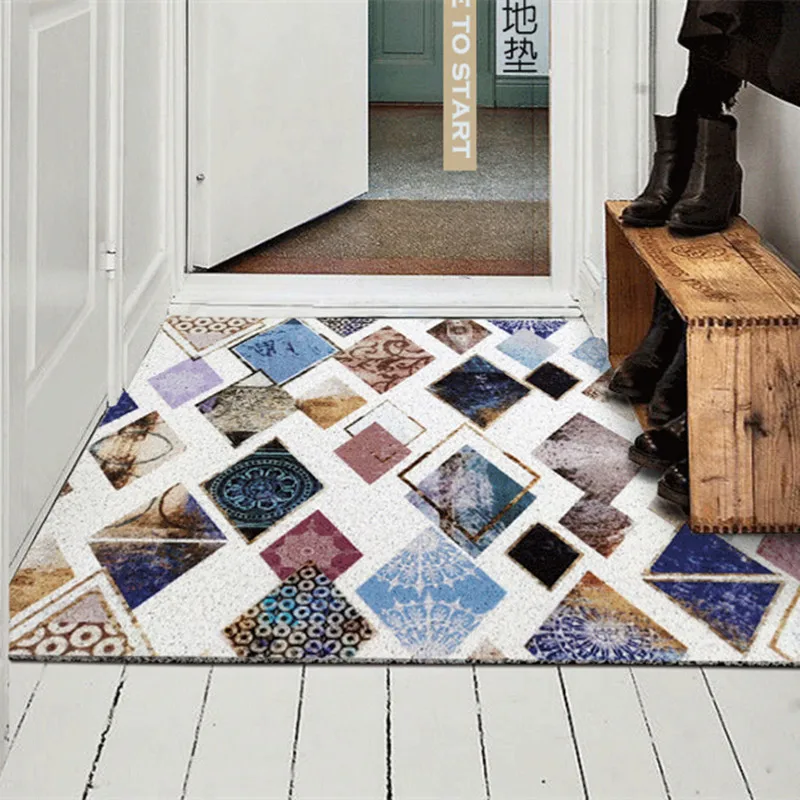 Современный стиль, геометрический мраморный ковер, ковер для спальни, гостиной, кухни, ванной, коврик для двери, противоскользящий ковер для дома R3462
