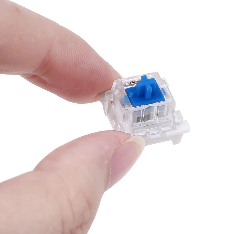 Outemu-3 핀 스위치 블랙 레드 브라운 블루 SMD LED 스위치, 기계식 키보드 교체용 체리 MX 게이트론 diy용