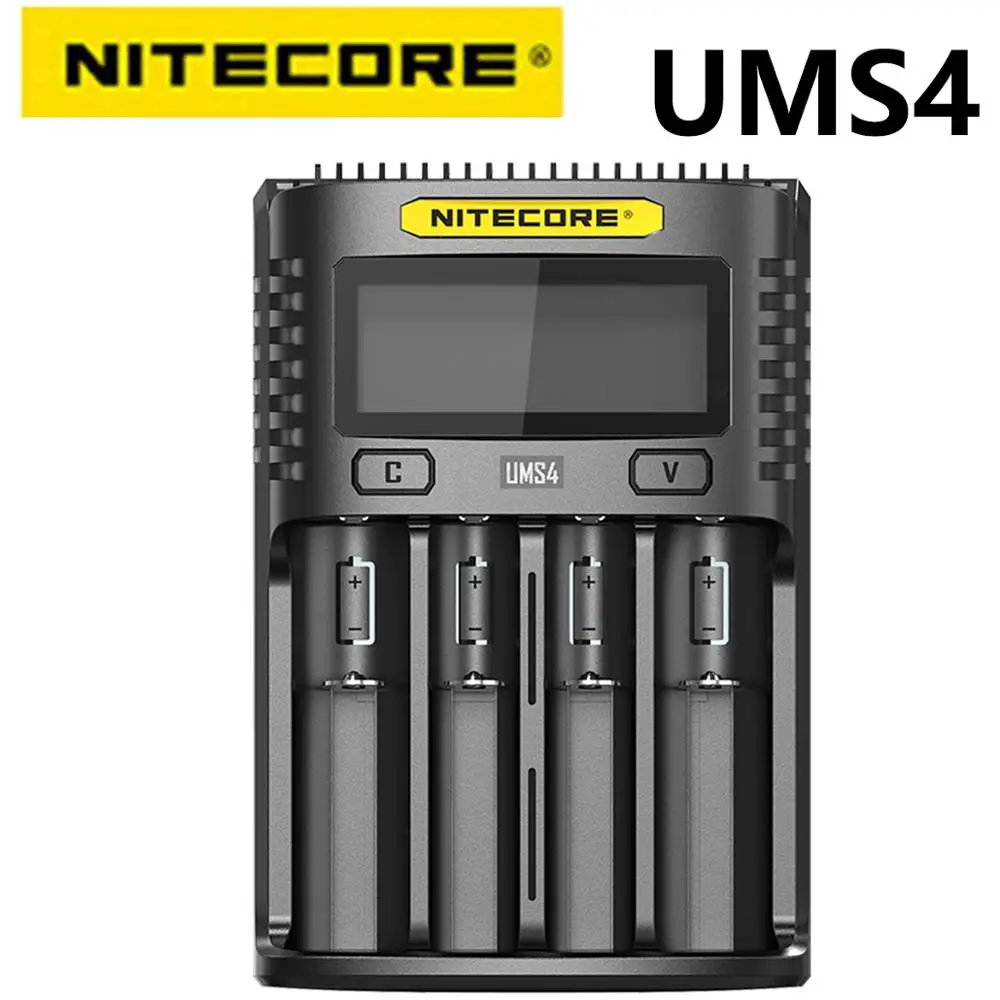 Умное зарядное устройство NITECORE UMS4 4 а разъема быстрая зарядка | Электроника