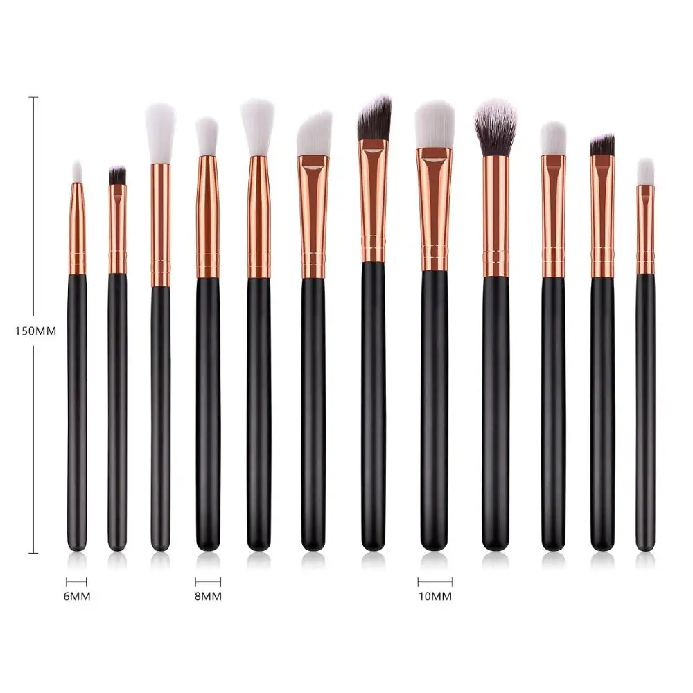 SAIANTTH 12pcs eyes makeup brushes set tool Make up Toiletry Kit Wool Brand pincel maleta de maquiagem Nose Shadow Eyeliner lip