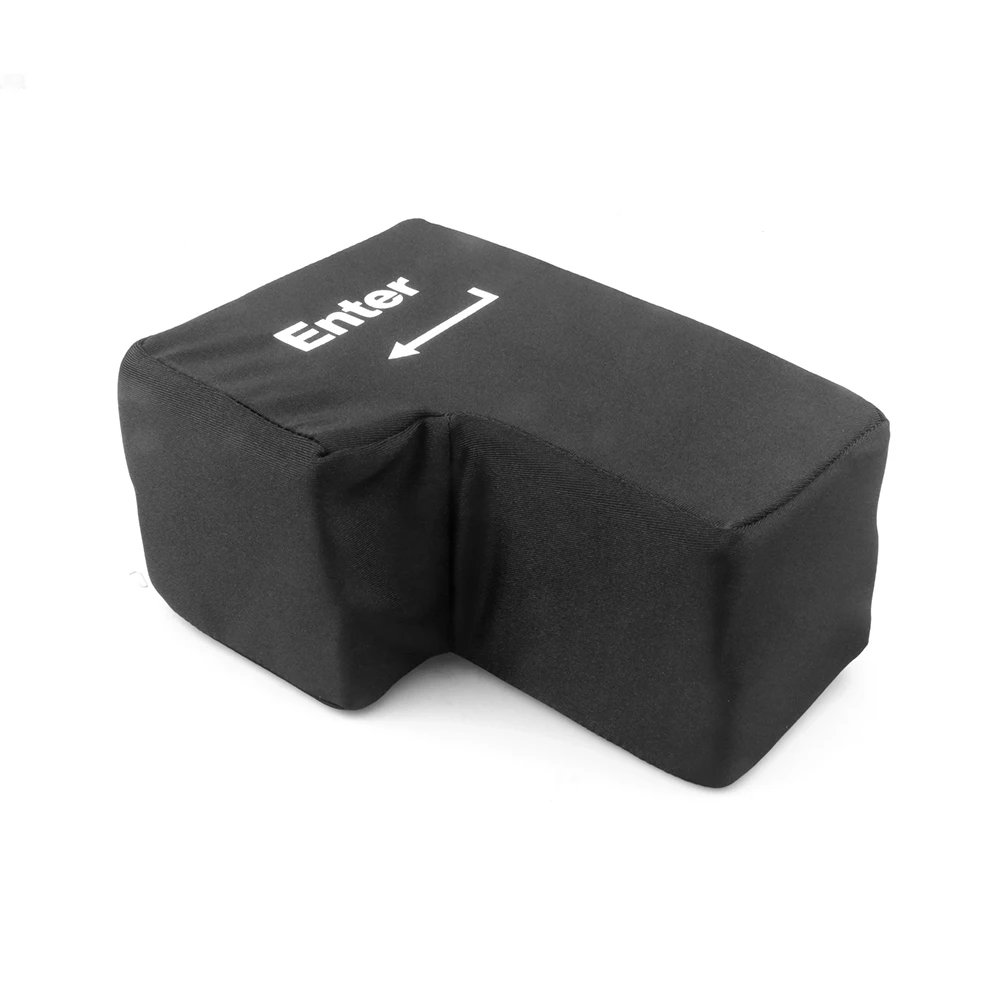 Hot Sale Big USB Enter Key Anti Stress Button Decompression Computer Any Vent Pillows Button Desktop Pillow For Programmer