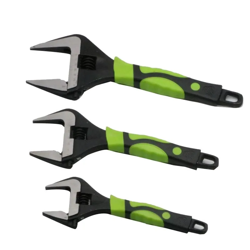6/8/10/12 Inch Adjustable Wrench Large Opening Spanner Professional