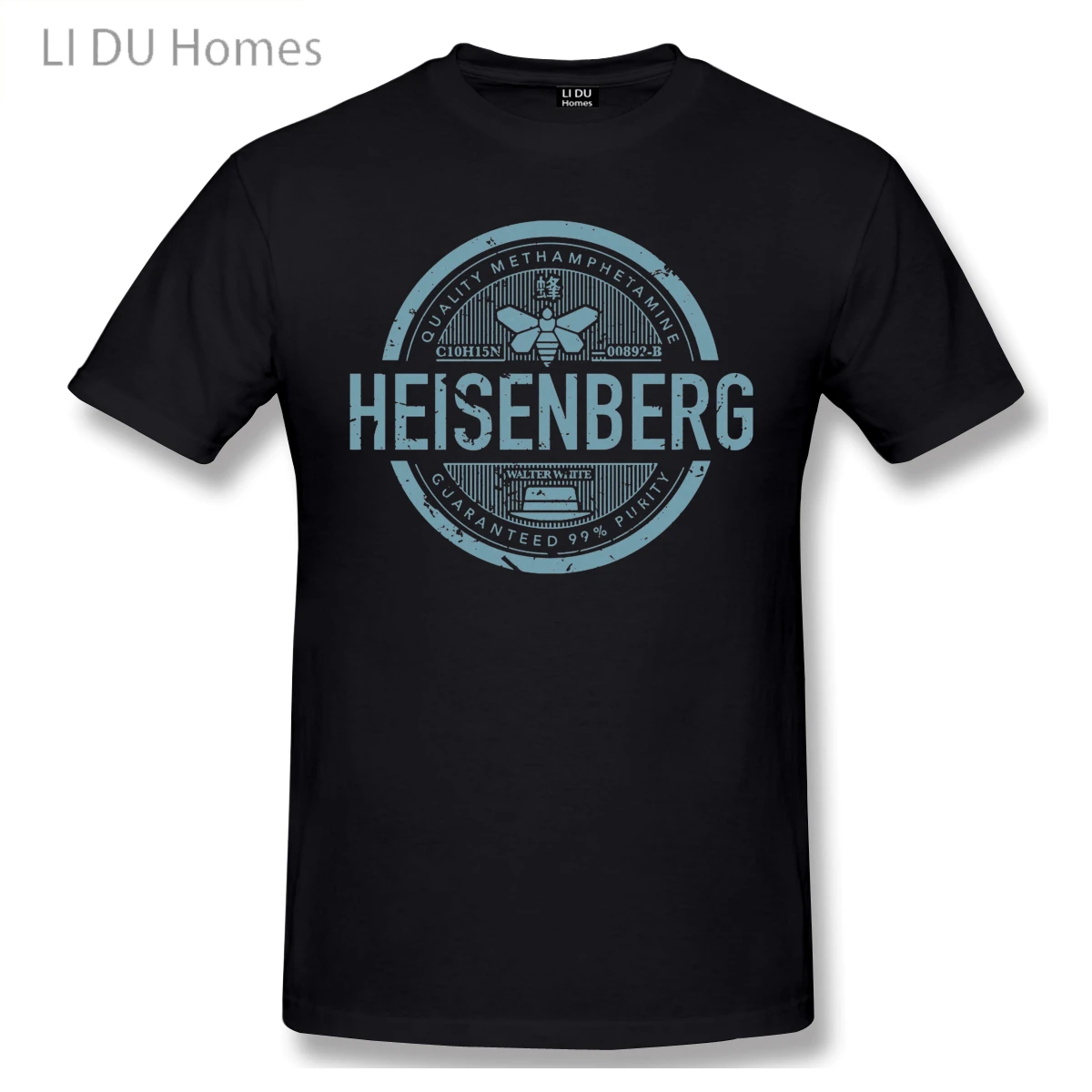 LIDU Breaking Bad Heisenberg T Shirt Plus Size O-neck Cotton Short Sleeve Men | Мужская одежда